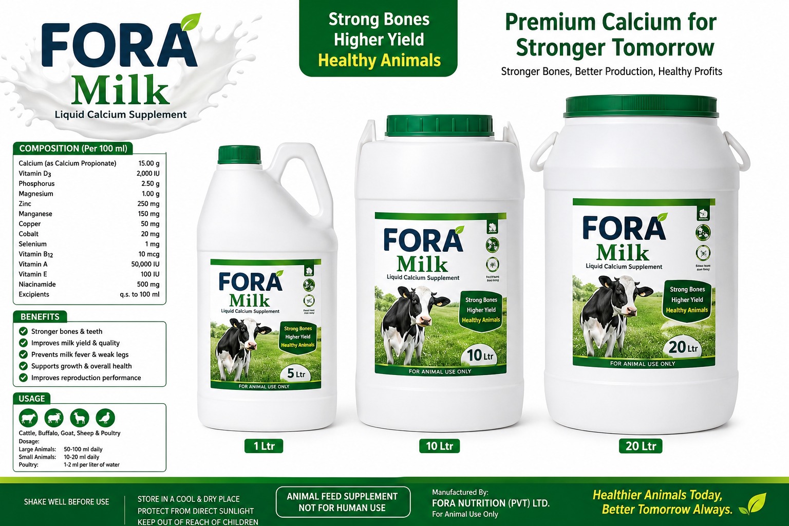 Fora Milk - Liquid Calcium