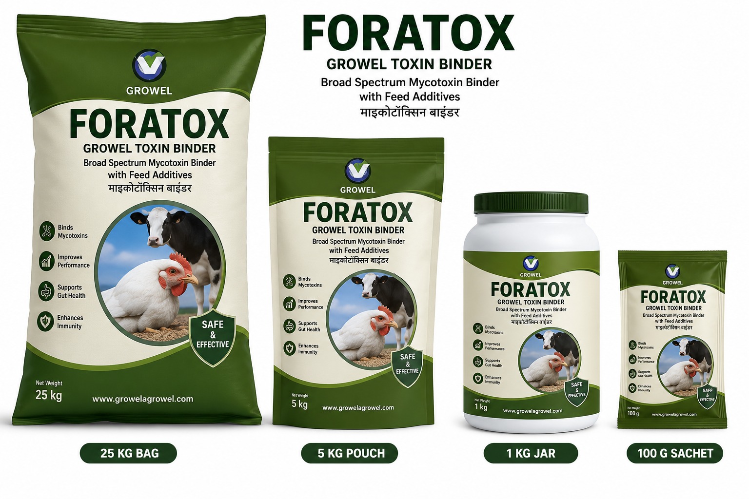 Foratox — Growel Broad-Spectrum Mycotoxin Binder