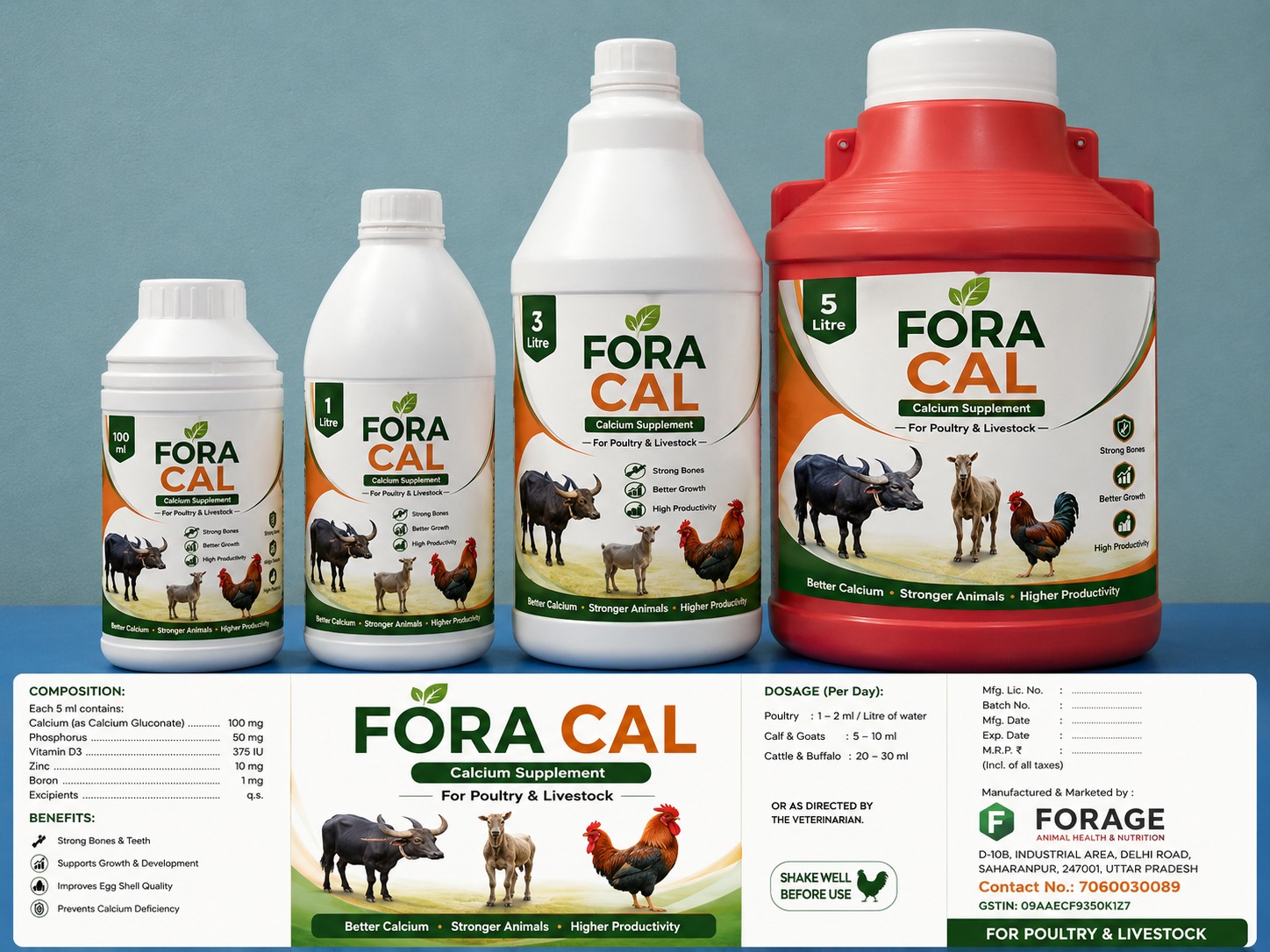 Fora Cal — Calcium Supplement (Full Pack Range)